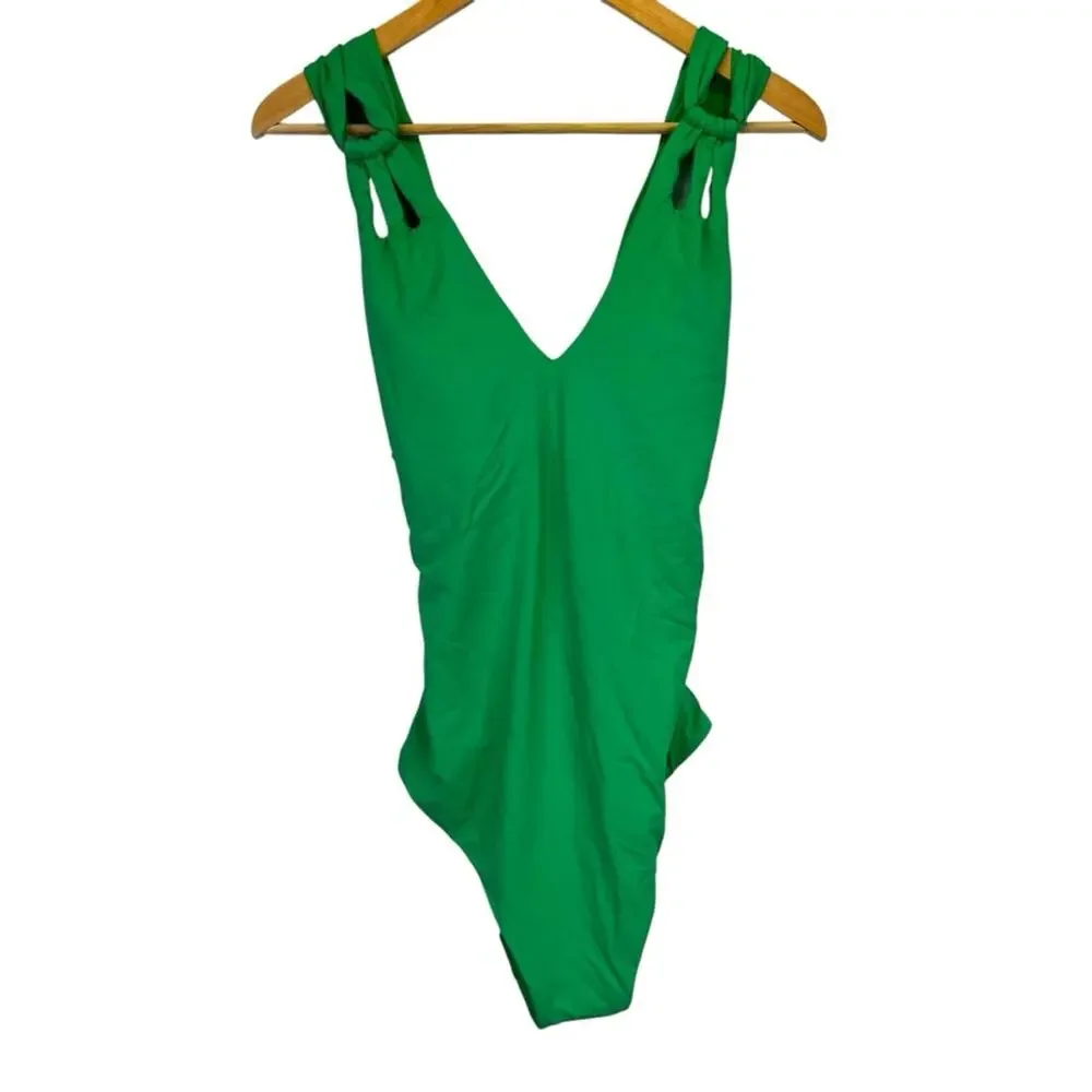 Becca Etc Strappy One Piece swimsuit green verde - 1X